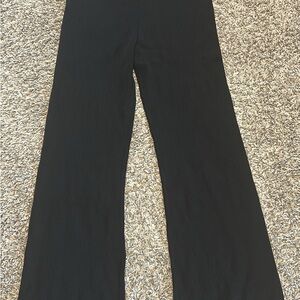 The Drop Black Ribbed Pants